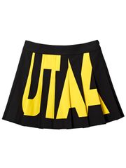 UTAA Bold Logo Flare Fan Skirt : Black