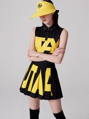 UTAA Bold Logo Flare Fan Skirt : Black