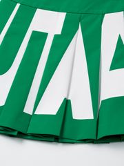 UTAA Bold Logo Flare Fan Skirt : Green