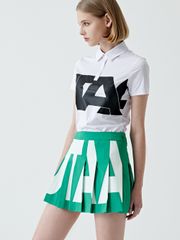 UTAA Bold Logo Flare Fan Skirt : Green