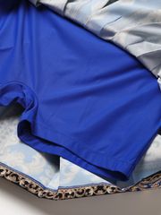 RE UTAA BAROQUE SHORT SKIRT: Blue