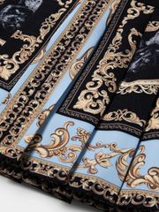 RE UTAA BAROQUE SHORT SKIRT: Light Blue