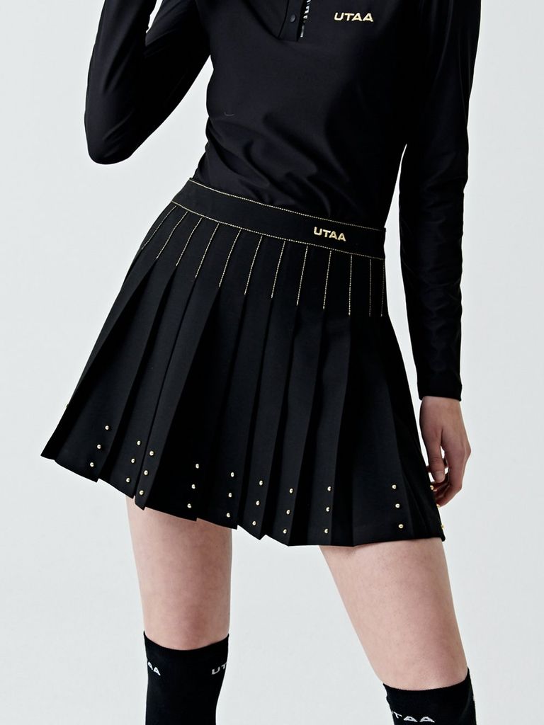 UTAA Gild Craft Flare Skirt : Black