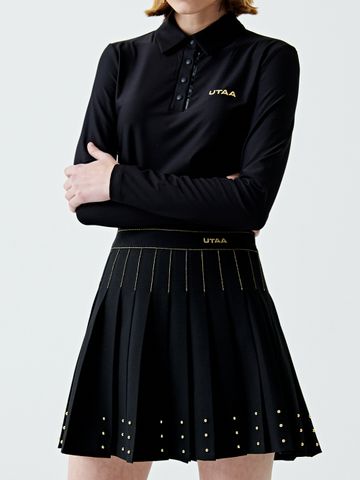 UTAA Gild Craft Flare Skirt : Black