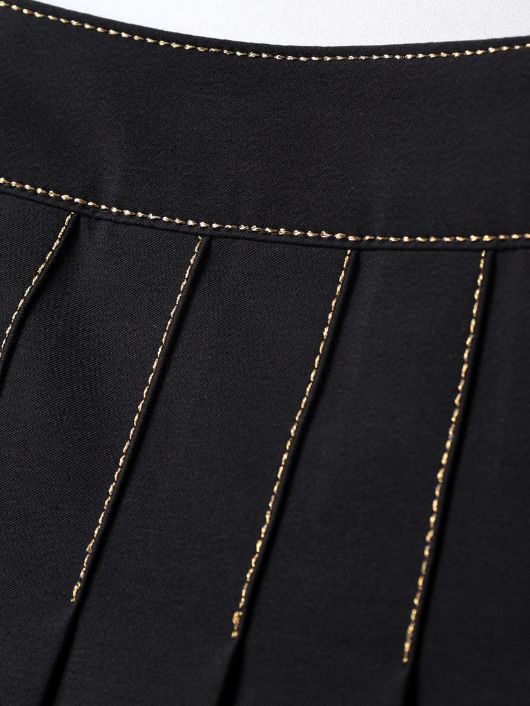 UTAA Gild Craft Flare Skirt : Black