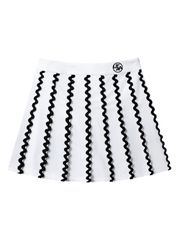 UTAA Tilde Wave Pleats Skirt : White