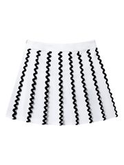 UTAA Tilde Wave Pleats Skirt : White