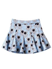 UTAA Dot Panther Neoprene Bloom Skirt : Sky Blue