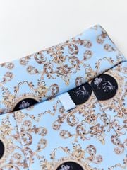 UTAA Dot Panther Neoprene Bloom Skirt : Sky Blue