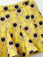 UTAA Dot Panther Neoprene Bloom Skirt : Yellow