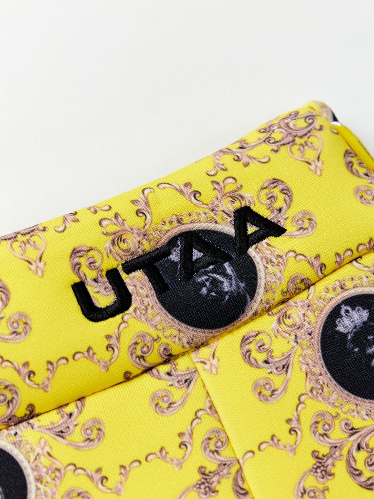 UTAA Dot Panther Neoprene Bloom Skirt : Yellow