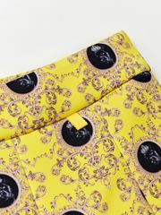 UTAA Dot Panther Neoprene Bloom Skirt : Yellow