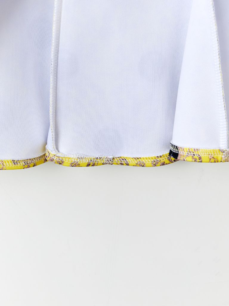 UTAA Dot Panther Neoprene Bloom Skirt : Yellow