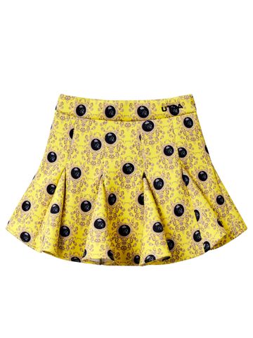 UTAA Dot Panther Neoprene Bloom Skirt : Yellow