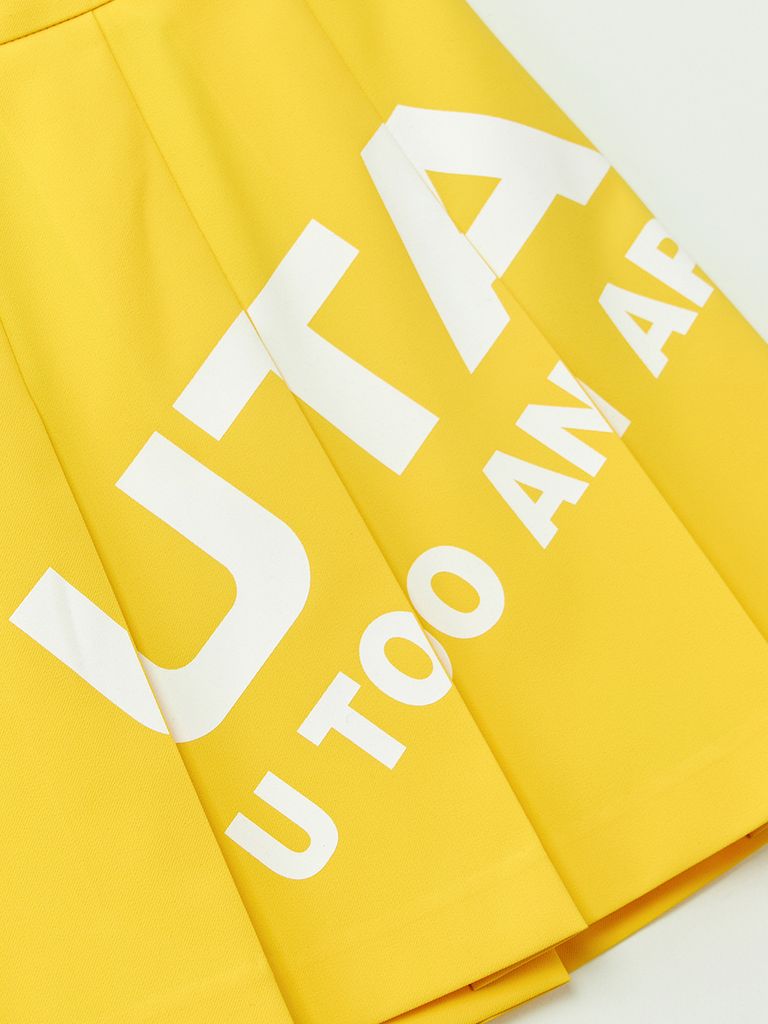 UTAA Bounce Logo Fan Skirt : Yellow