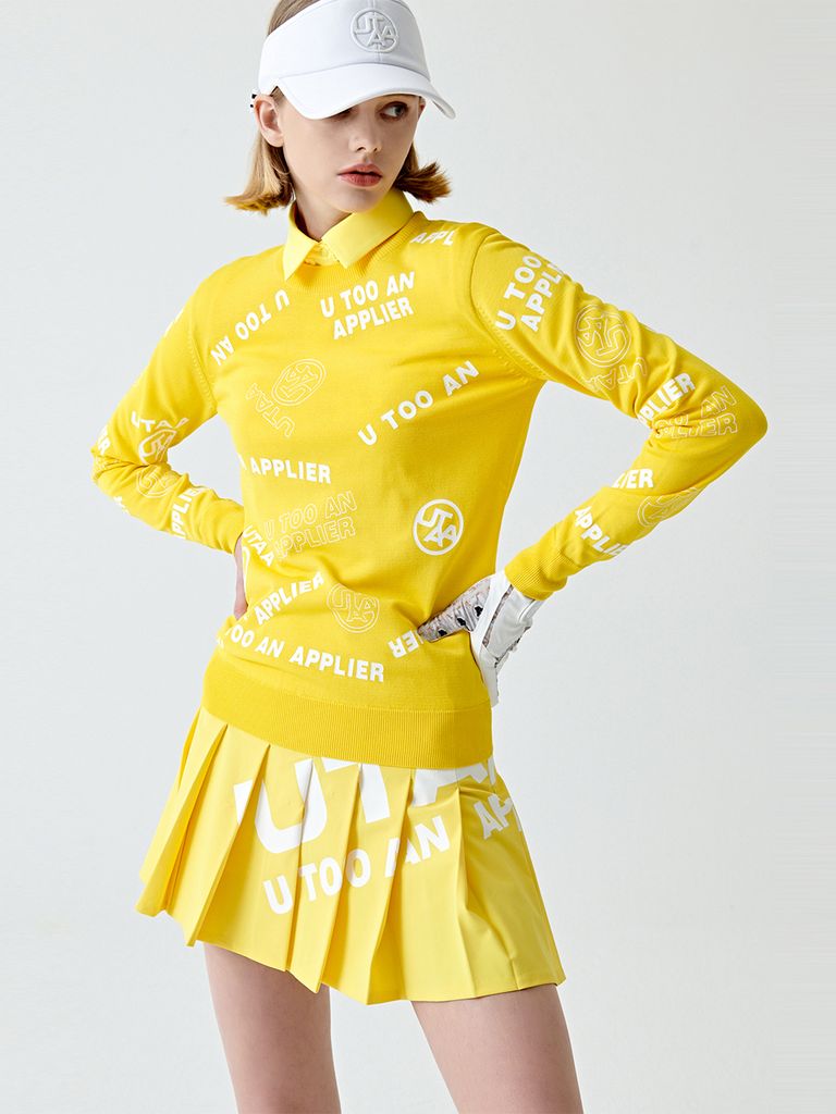 UTAA Bounce Logo Fan Skirt : Yellow