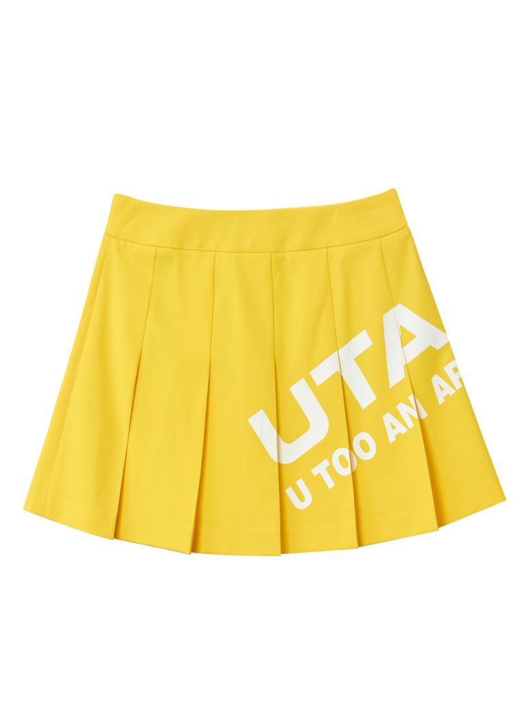 UTAA Bounce Logo Fan Skirt : Yellow