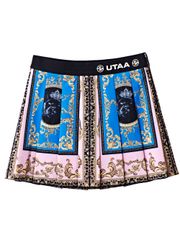 UTAA Neon Baroque Short Skirt : Light Pink
