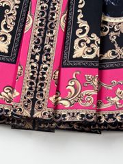 UTAA Neon Baroque Short Skirt : Pink