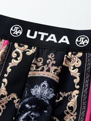 UTAA Neon Baroque Short Skirt : Pink