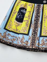 UTAA Neon Baroque Short Skirt : Sky Blue