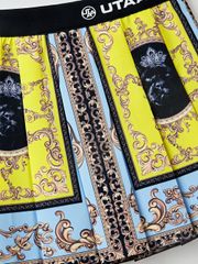 UTAA Neon Baroque Short Skirt : Sky Blue