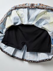 UTAA Neon Baroque Short Skirt : Sky Blue