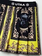UTAA Neon Baroque Short Skirt : Yellow