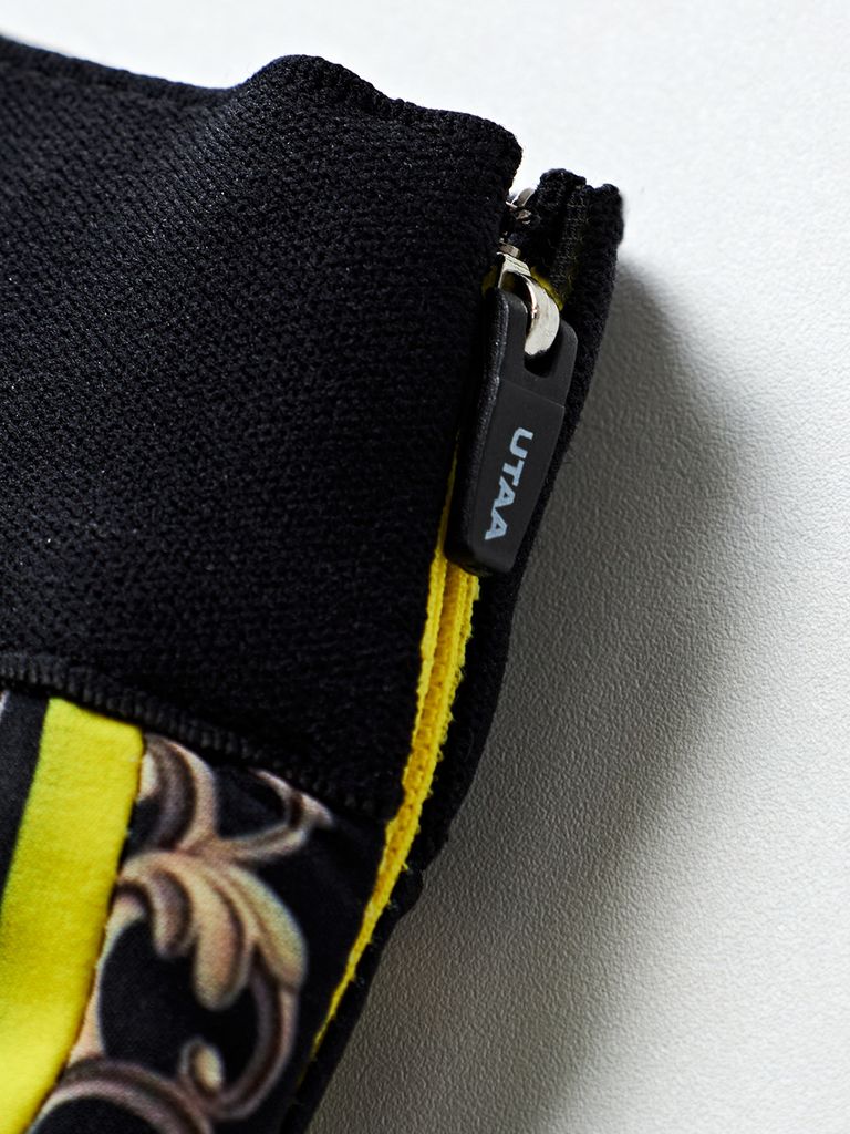 UTAA Neon Baroque Short Skirt : Yellow
