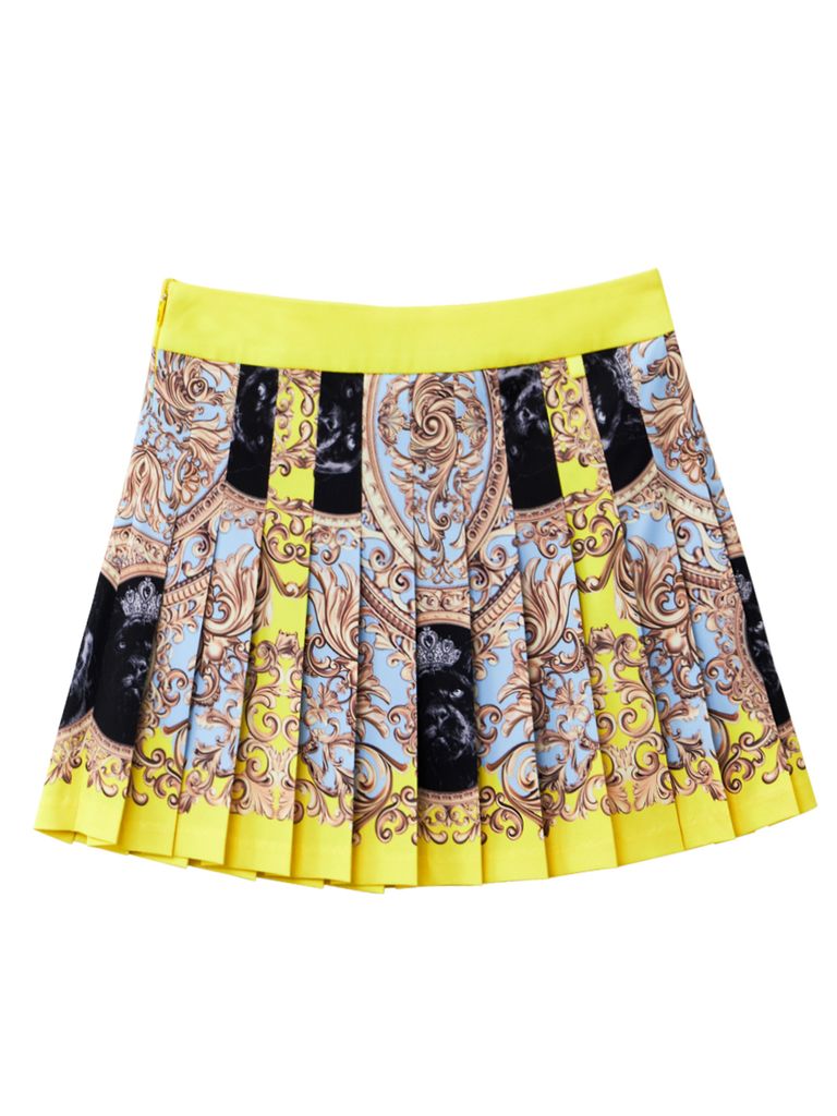 UTAA Folding Baroque Pleats Skirt : Yellow