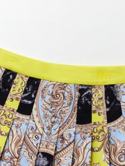 UTAA Folding Baroque Pleats Skirt : Yellow