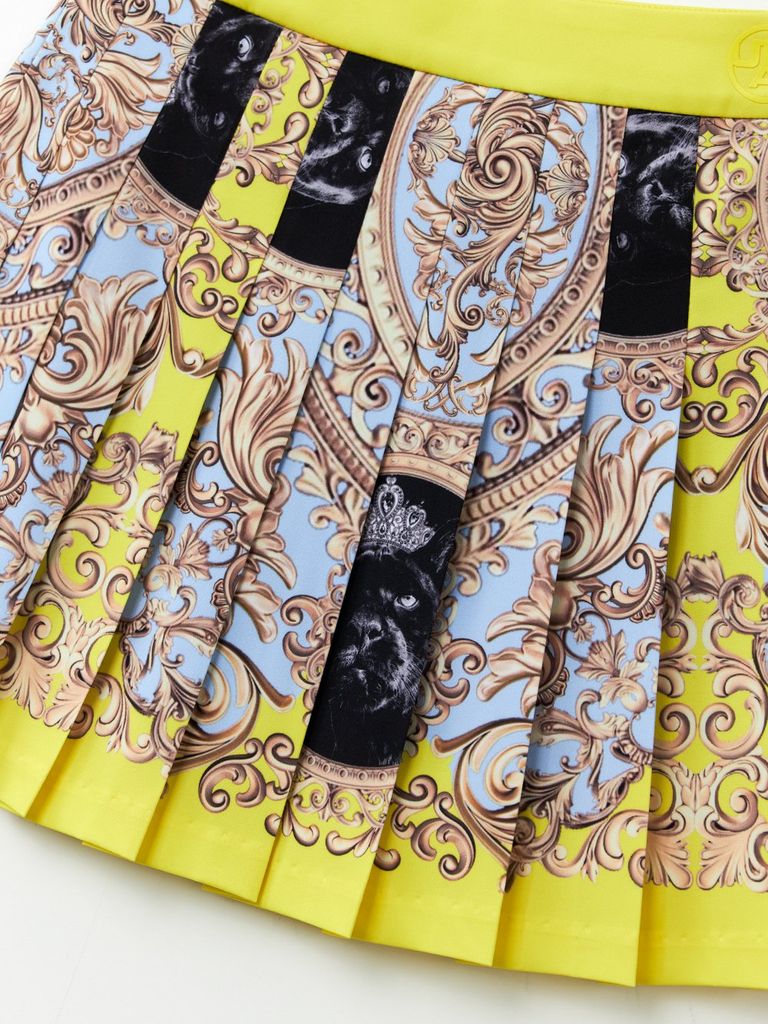 UTAA Folding Baroque Pleats Skirt : Yellow