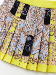 UTAA Folding Baroque Pleats Skirt : Yellow