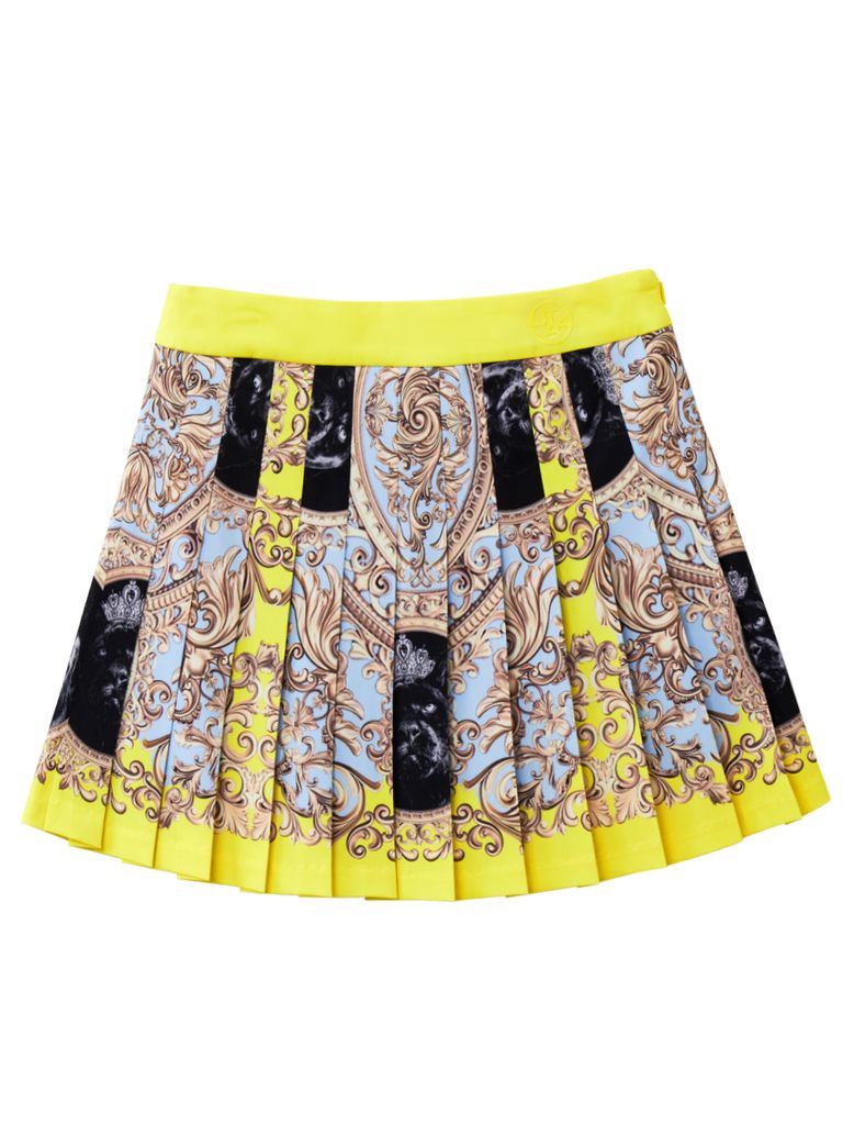 UTAA Folding Baroque Pleats Skirt : Yellow