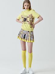 UTAA Folding Baroque Pleats Skirt : Yellow
