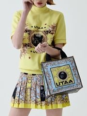 UTAA Folding Baroque Pleats Skirt : Yellow