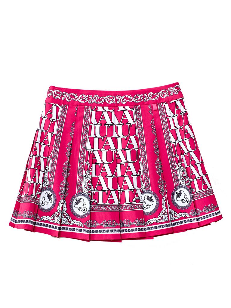 UTAA Blanc Baroque Pleats Skirt : Pink
