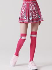 UTAA Blanc Baroque Pleats Skirt : Pink