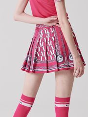 UTAA Blanc Baroque Pleats Skirt : Pink