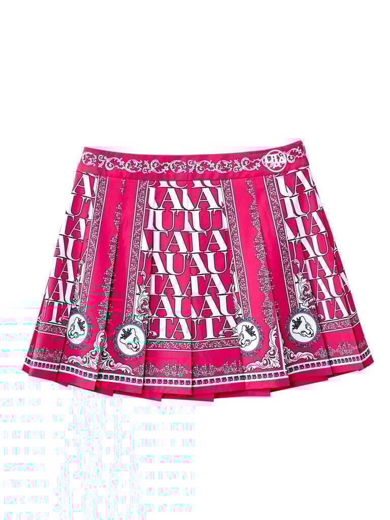 UTAA Blanc Baroque Pleats Skirt : Pink