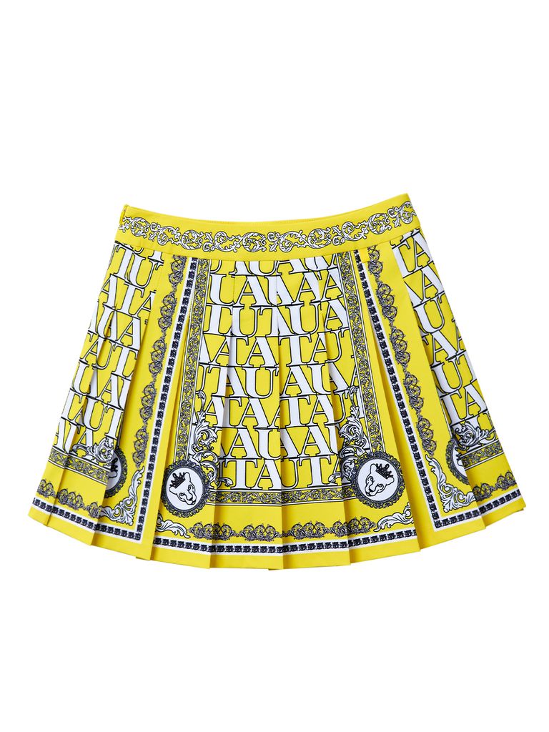 UTAA Blanc Baroque Pleats Skirt : Yellow