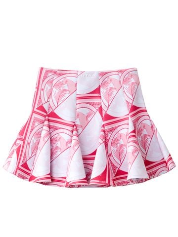 UTAA Tropical Panther Neoprene Skirt : Light Pink