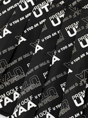 UTAA Logo Slogan Wave Pleats Skirt : Black
