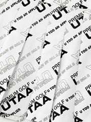 UTAA Logo Slogan Wave Pleats Skirt : White