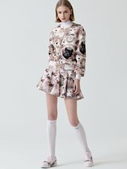 UTAA Lightmare Bloom Flare Skirt : Light Pink