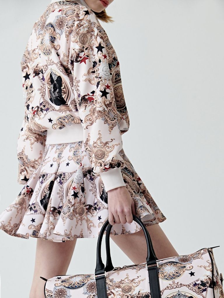 UTAA Lightmare Bloom Flare Skirt : Light Pink