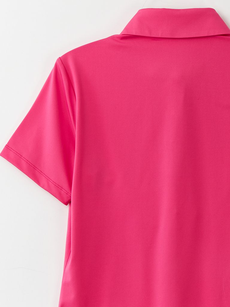 UTAA Swing Fit Logo PK T-Shirts : Pink