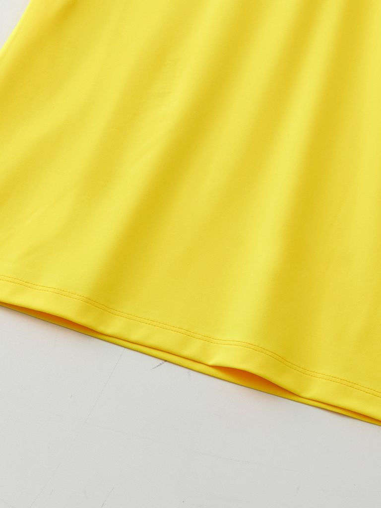 UTAA Swing Fit Logo PK T-Shirts : Yellow