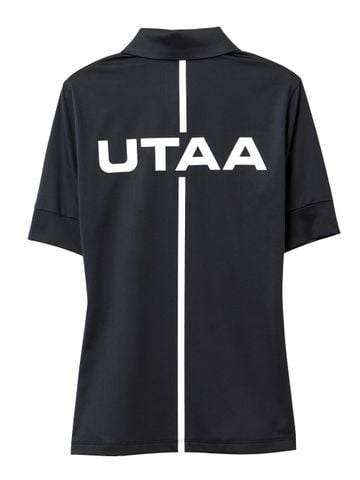 UTAA Swing Fit Tape Logo Polo Shirts : Women's Black