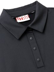 UTAA Swing Fit Tape Logo Polo Shirts : Women's Black